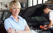 Lady and mechanic